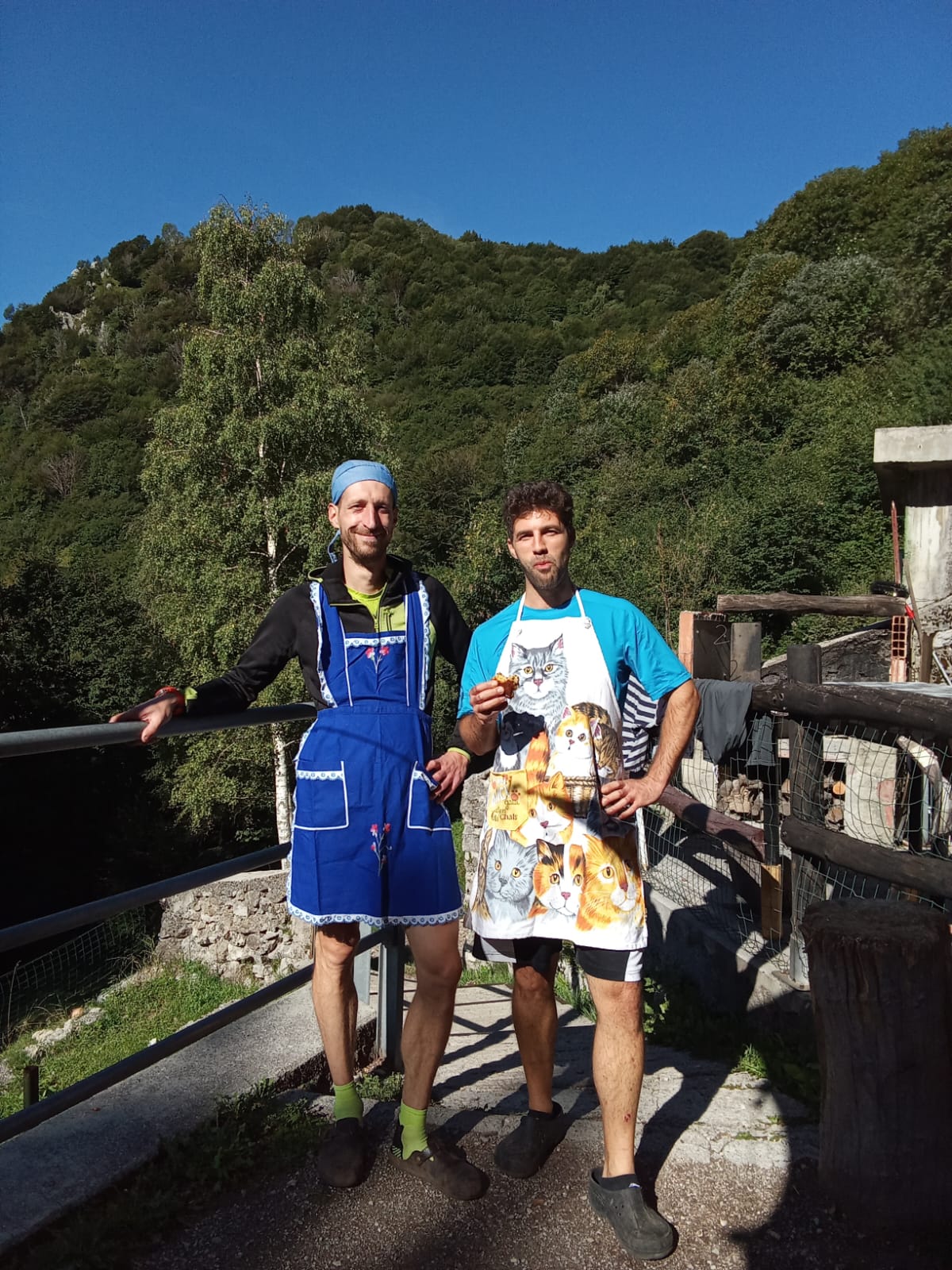 I rifugisti Marco e Luca in versione “cuisine”