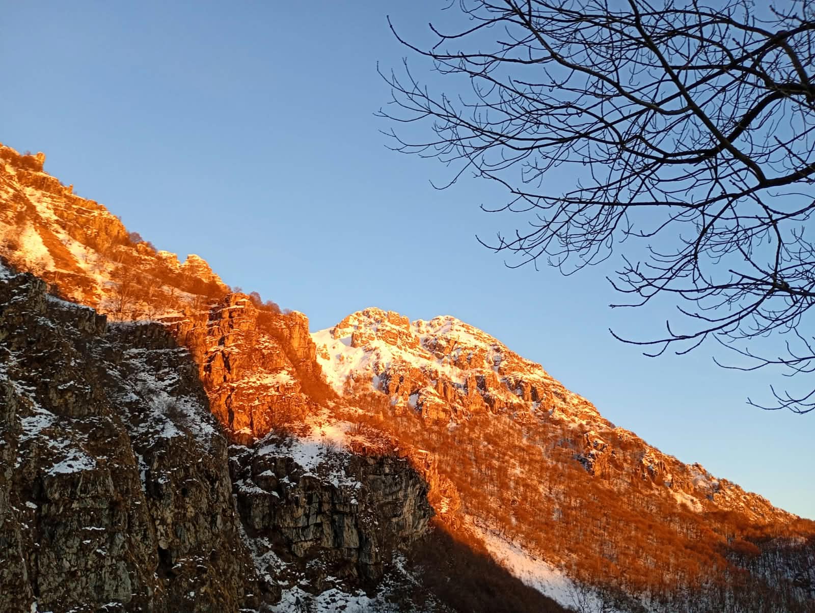 La Corna Camozzera d'inverno
