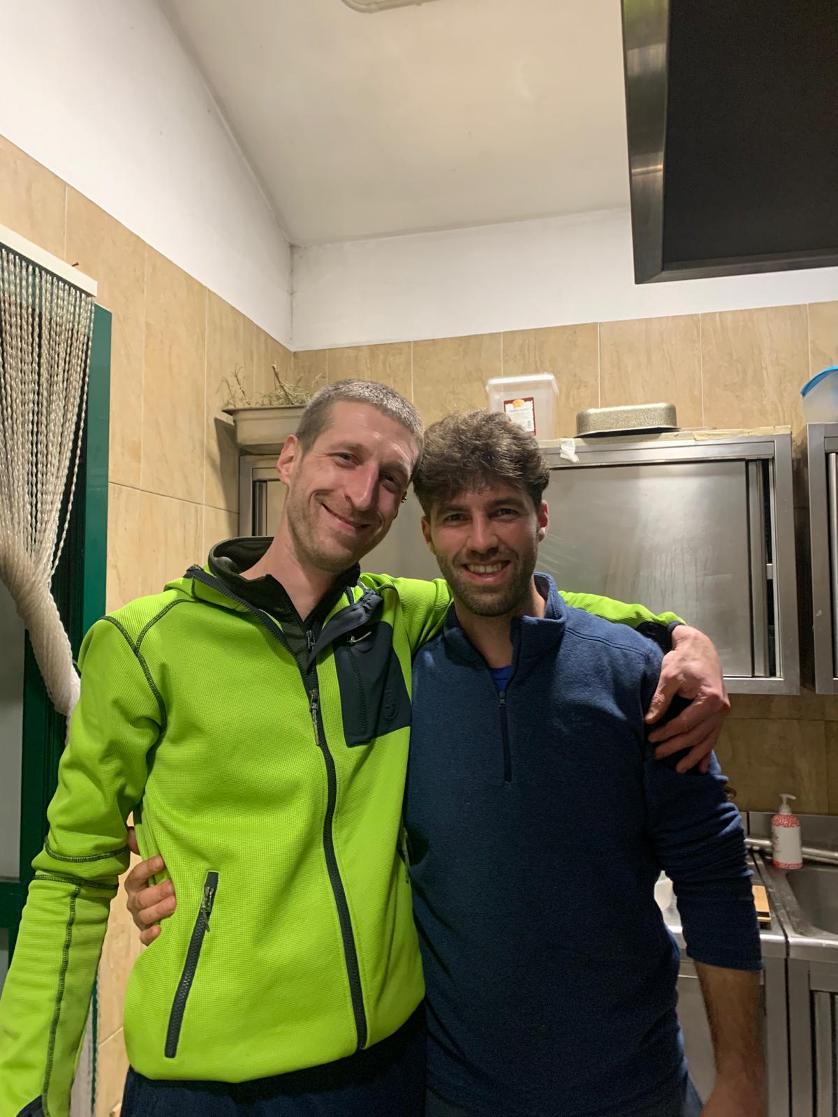 Marco e Luca (i gestori) in cucina